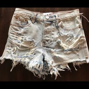 One Teaspoon Romeos Jean Shorts NWOT